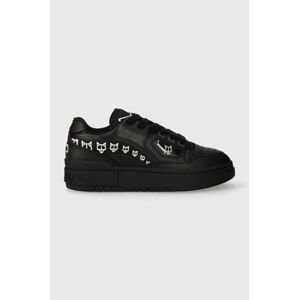 Kožené sneakers boty Naked Wolfe NW-00 černá barva