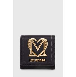 Peněženka Love Moschino černá barva