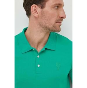 Polo tričko Karl Lagerfeld zelená barva