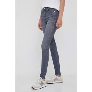 Džíny Calvin Klein Jeans dámské, šedá barva