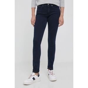 Džíny Calvin Klein Jeans dámské, tmavomodrá barva