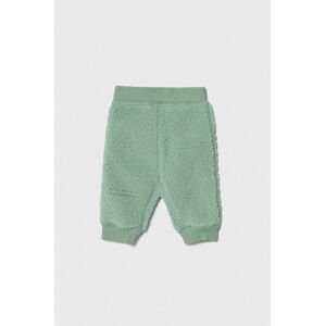 Oboustranné kalhoty United Colors of Benetton zelená barva, vzorované