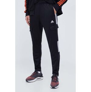 Tepláky adidas černá barva, s aplikací, IA3067