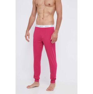Bavlněné kalhoty United Colors of Benetton růžová barva