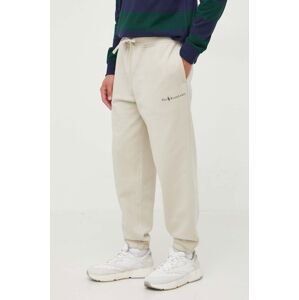 Kalhoty Polo Ralph Lauren pánské, béžová barva, s potiskem