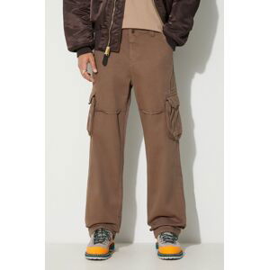 Bavlněné kalhoty Alpha Industries Jet Pant béžová barva, jednoduché, 101212.183