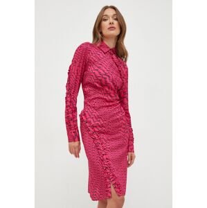 Šaty Pinko růžová barva, mini, 102261.A19S