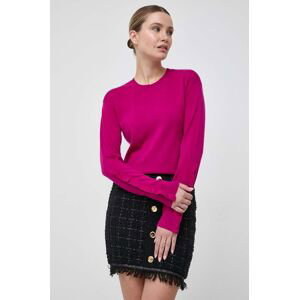 Vlněný svetr Pinko dámský, fialová barva, lehký, 101991.A189