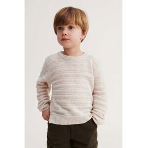 Dětský svetr s příměsí vlny Liewood béžová barva, lehký