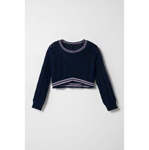 Dětský svetr s příměsí vlny Sisley lehký