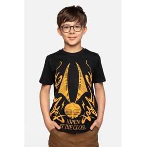 Dětské bavlněné tričko Coccodrillo x Harry Potter černá barva, s potiskem