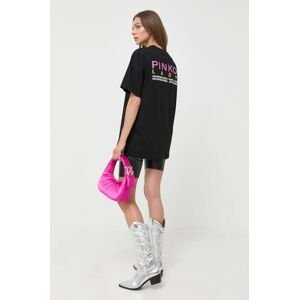 Bavlněné tričko Pinko černá barva, 101704.A13K
