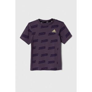 Dětské tričko adidas JB BLUV Q4AOP T fialová barva
