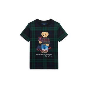 Dětské bavlněné tričko Polo Ralph Lauren černá barva