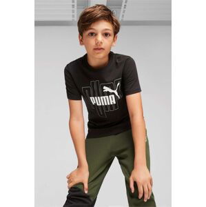 Dětské bavlněné tričko Puma GRAPHICS NO.1 LOGO Tee B černá barva, s potiskem