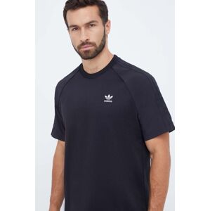 Tričko adidas Originals černá barva, s aplikací