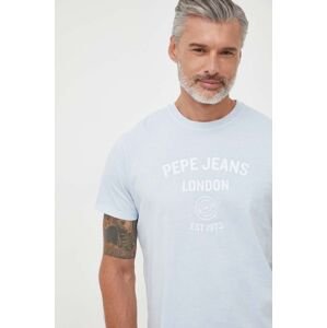 Bavlněné tričko Pepe Jeans s potiskem