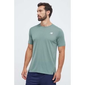 Běžecké tričko New Balance Q Speed zelená barva