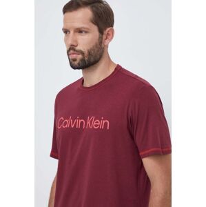 Tričko Calvin Klein Underwear vínová barva, s potiskem