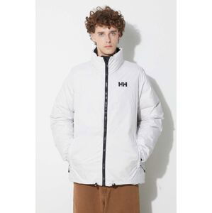 Oboustranná péřová bunda Helly Hansen pánská, oranžová barva, 53890-325