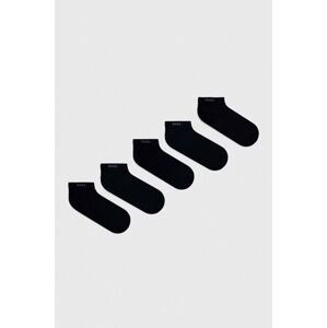 Ponožky BOSS 5-pack pánské, černá barva