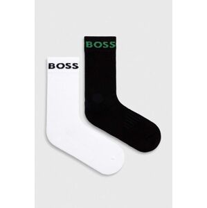 Ponožky BOSS 2-pack pánské, černá barva