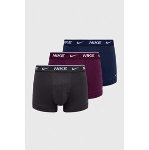 Boxerky Nike 3-pack pánské, černá barva