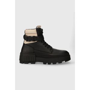 Boty Tommy Hilfiger TH ELEVATED CHUNKY LTH BKLE BOOT pánské, černá barva, FM0FM04909