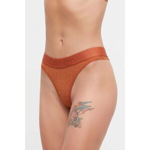 Tanga Calvin Klein Underwear oranžová barva