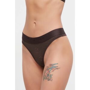 Tanga Calvin Klein Underwear hnědá barva