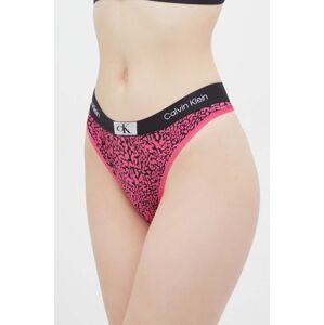 Tanga Calvin Klein Underwear růžová barva