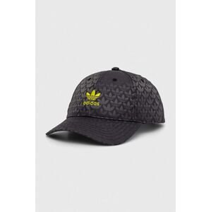 Kšiltovka adidas Originals černá barva, vzorovaná