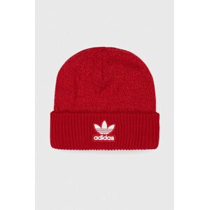 Čepice adidas Originals červená barva