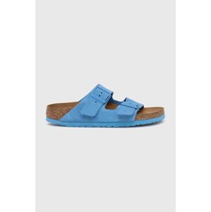 Semišové pantofle Birkenstock Sky Blue , 1024066.SBLUE-SBLUE