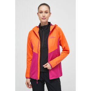 Outdoorová bunda Jack Wolfskin Go Hike Softshell oranžová barva