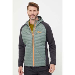 Sportovní bunda Jack Wolfskin Routeburn Pro Hybrid zelená barva