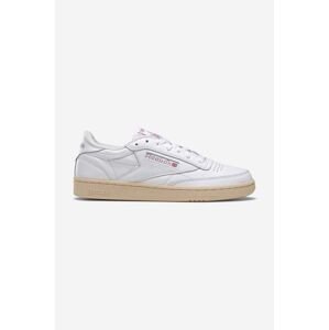 Kožené sneakers boty Reebok Classic Club C 85 Vintage GY9739 bílá barva, GY9739-cream