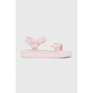 Dětské sandály Polo Ralph Lauren růžová barva