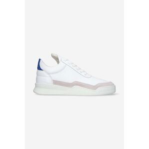 Kožené sneakers boty Filling Pieces Low Top Ghost bílá barva, 10120631925