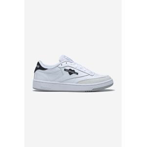 Sneakers boty Reebok Classic Club C 85 bílá barva, HQ7227-WHITE