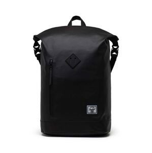 Batoh Herschel Roll Top Backpack černá barva, velký, hladký