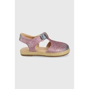 Dětské sandály UGG Emmery růžová barva