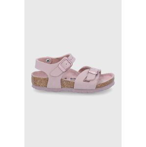 Dětské sandály Birkenstock fialová barva