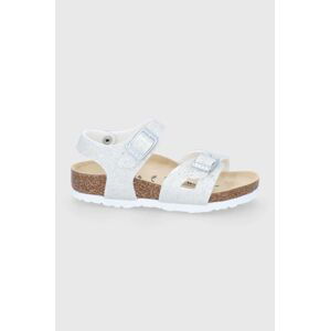 Dětské sandály Birkenstock bílá barva