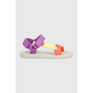 Dětské sandály Levi's fialová barva