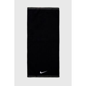 Bavlněný ručník Nike černá barva