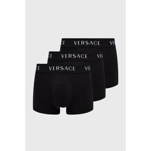 Boxerky Versace (3-pack) pánské, černá barva