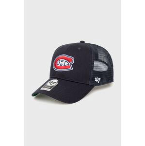 Čepice 47brand Montreal Canadiens NHL Chicago Blackhawks tmavomodrá barva, s aplikací