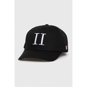 Bavlněná baseballová čepice Les Deux černá barva, s aplikací