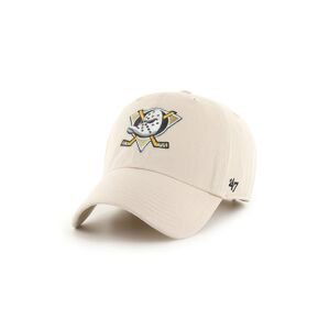 Čepice 47brand Anaheim Ducks bílá barva, s aplikací
